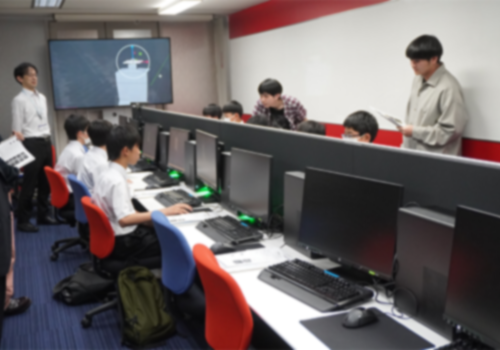 大東中学校のみなさんが本校を訪問しました
