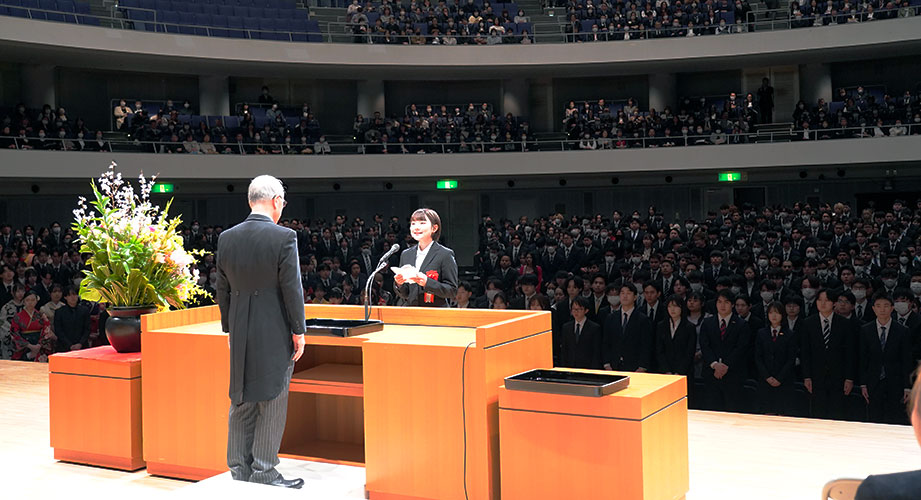 東北電子専門学校 令和7年度の卒業式が挙行されました