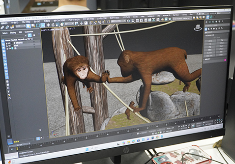 1年生の3DCG制作授業に潜入！